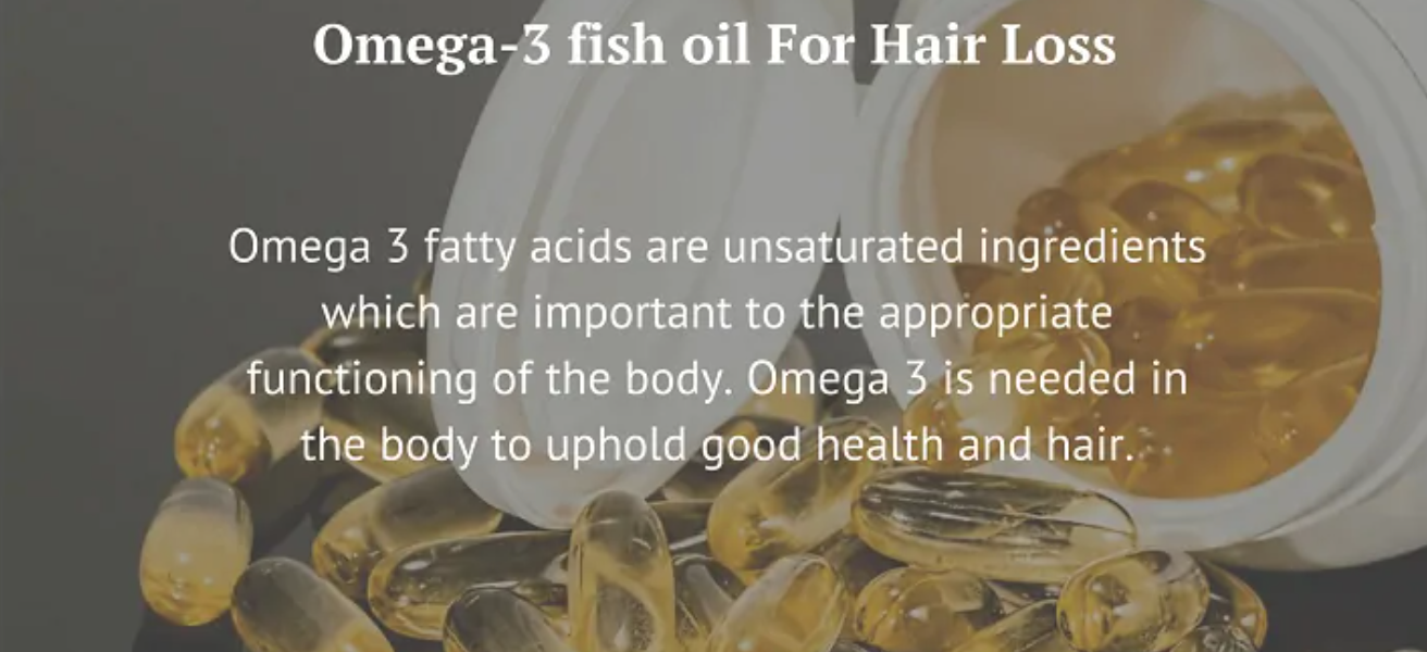 Omega 3 Fish Oil for Hair Loss