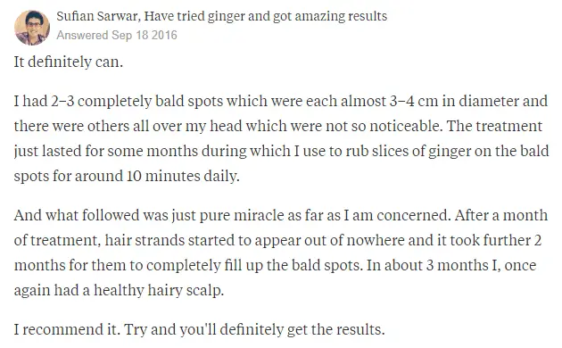 Ginger For Hair Loss Before And After Effects (Step By Step Guide)