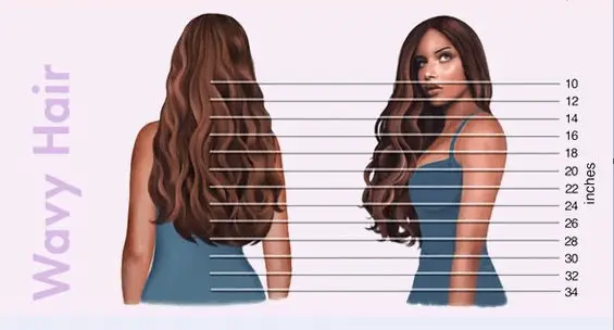 wavy hair length