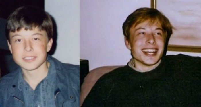 young elon musk