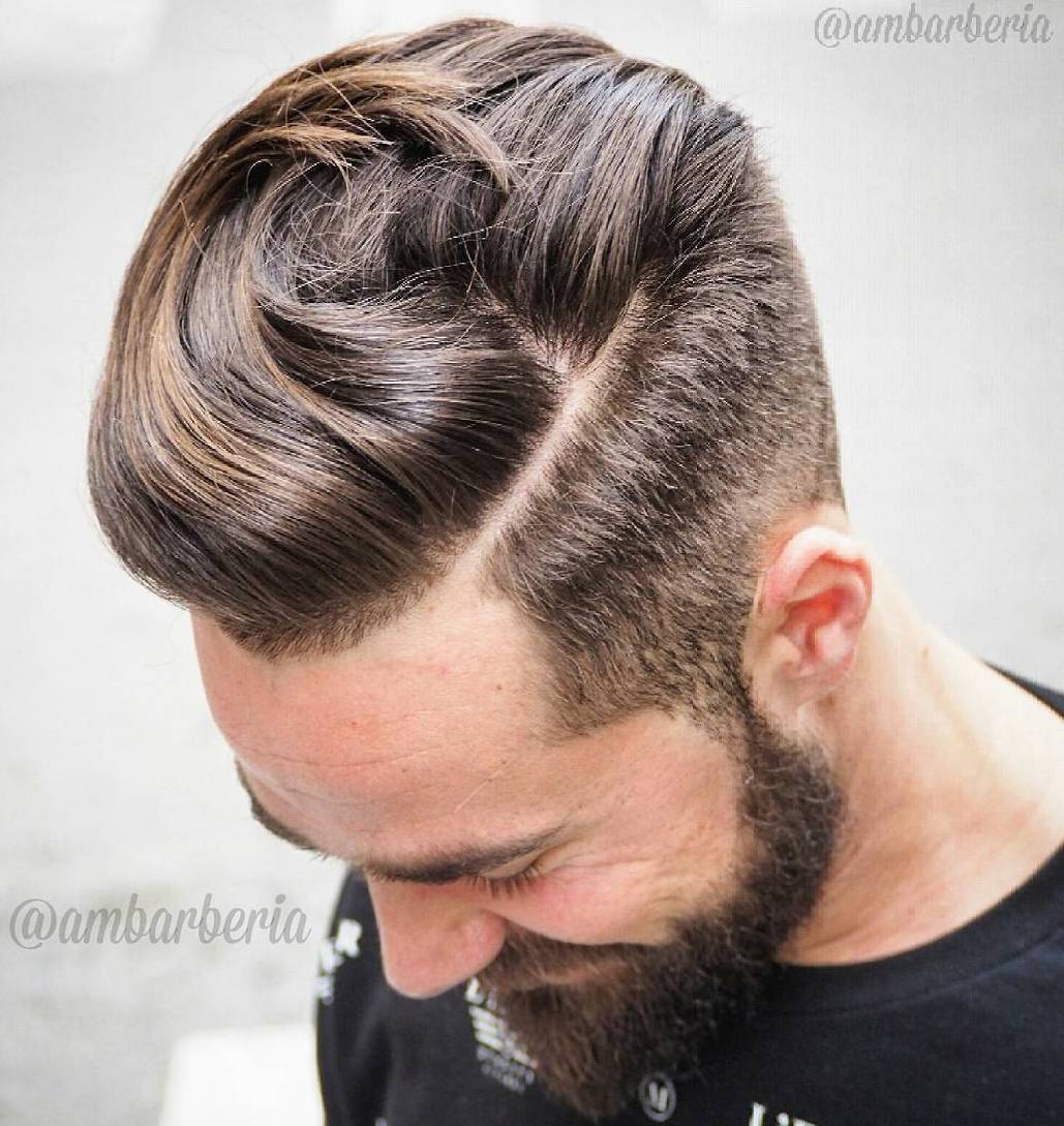 Baseball Haircuts with Thick Top and Shaped Sides