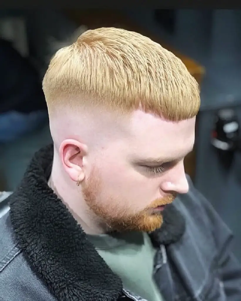 Blonde Hair with Skin fade