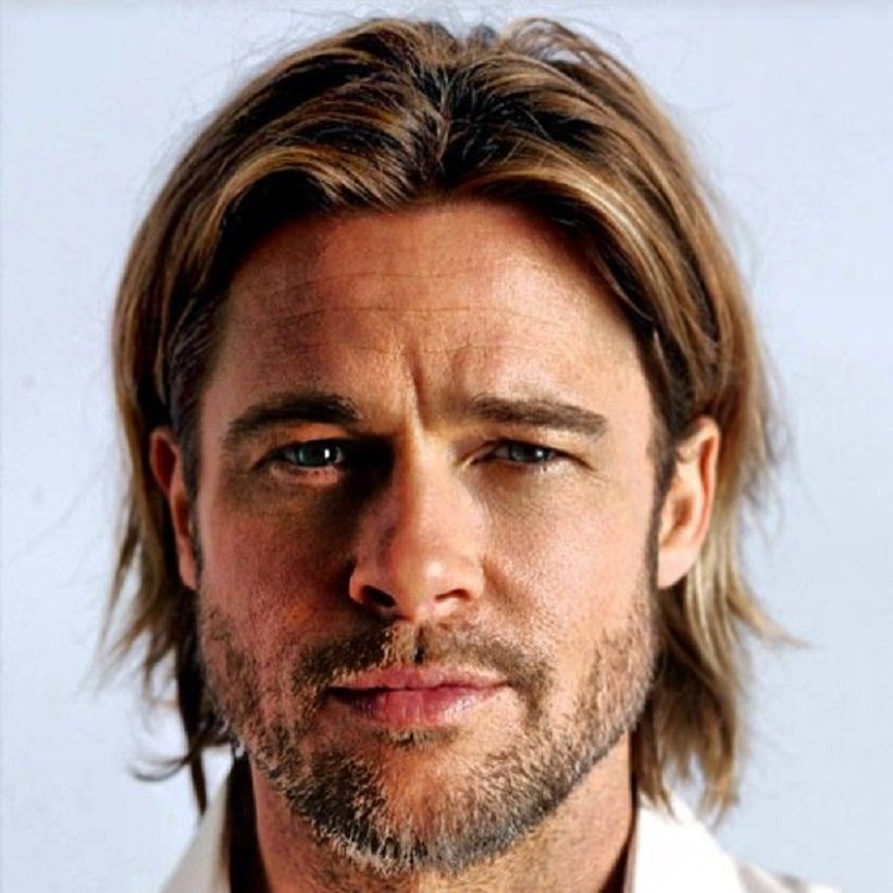 Brad Pitt Medium Hair