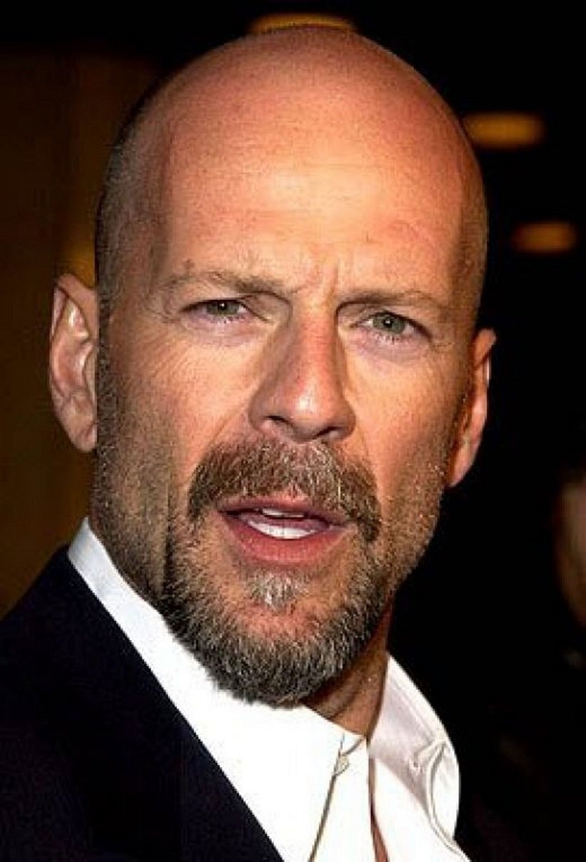 Bruce Willis Shaved Hairstyle