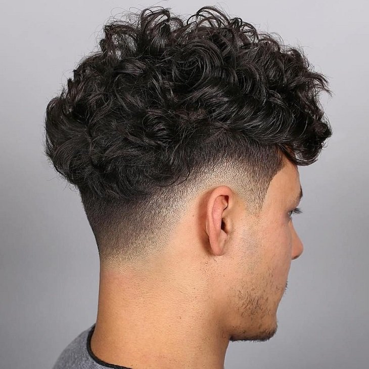 Curly Hair Fades White Guy Textured Undercut