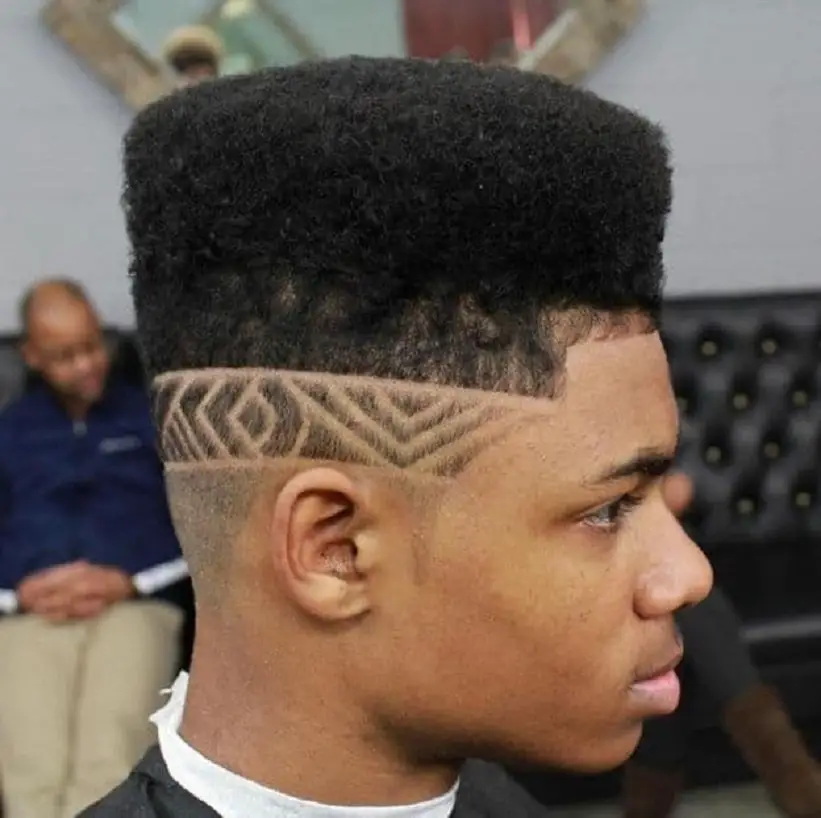 Designed Side Part Fade