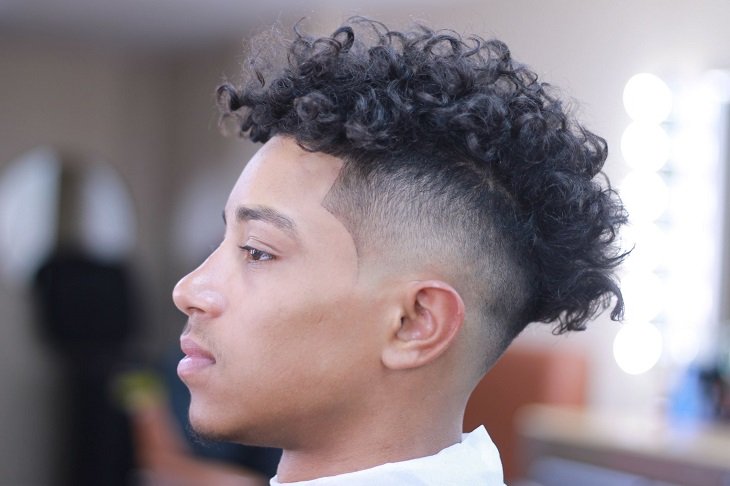 Disconnect Taper Fade Curly Top