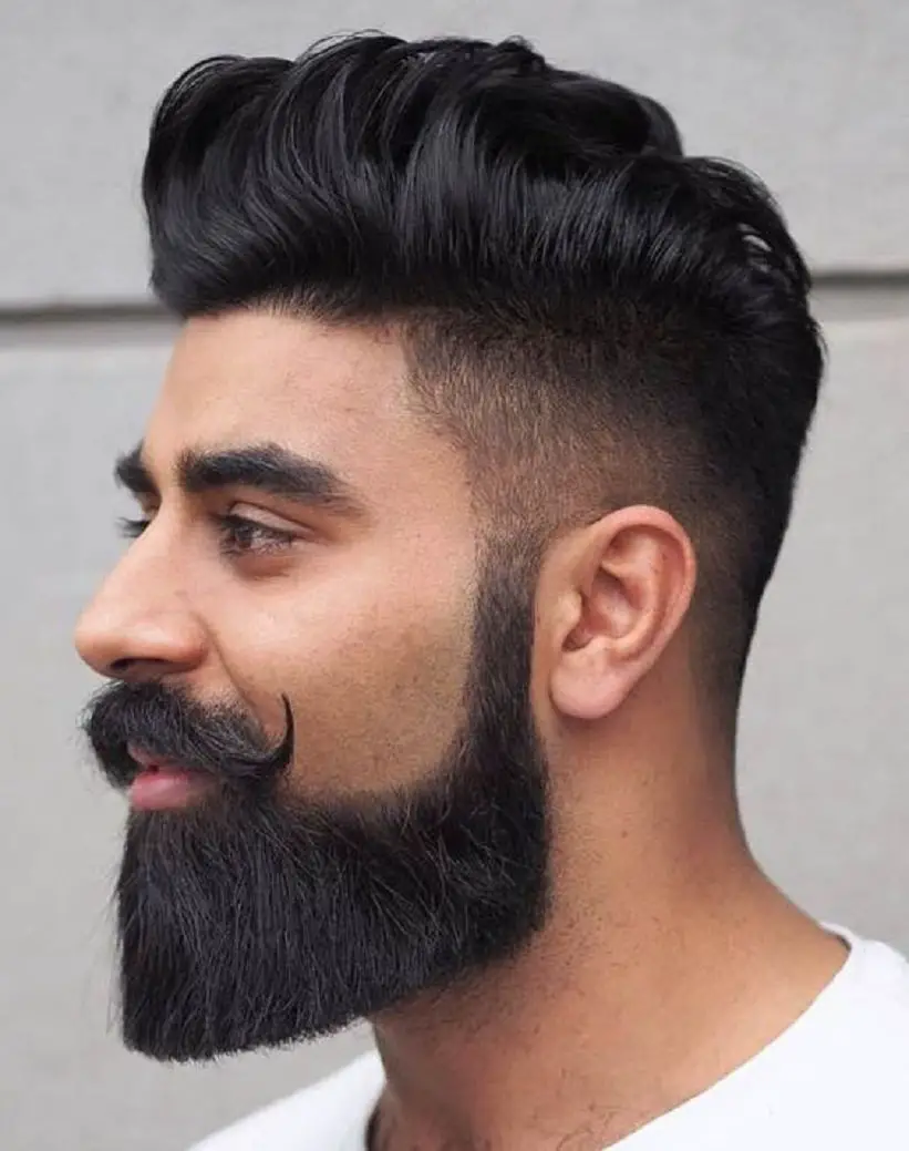 Fringe indian men hair