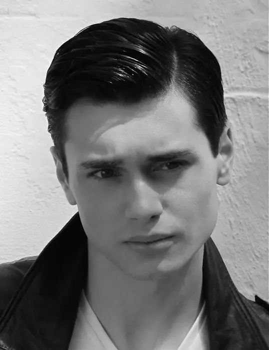 Greaser Style for Short Black Haircut