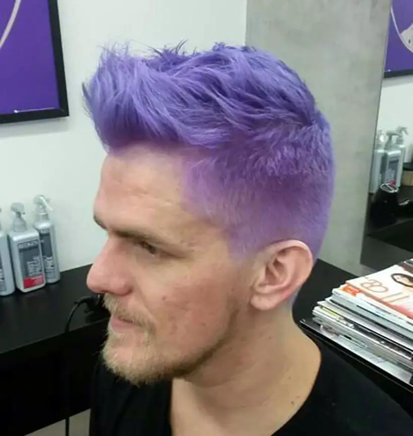 High Purple Tinted Quiff