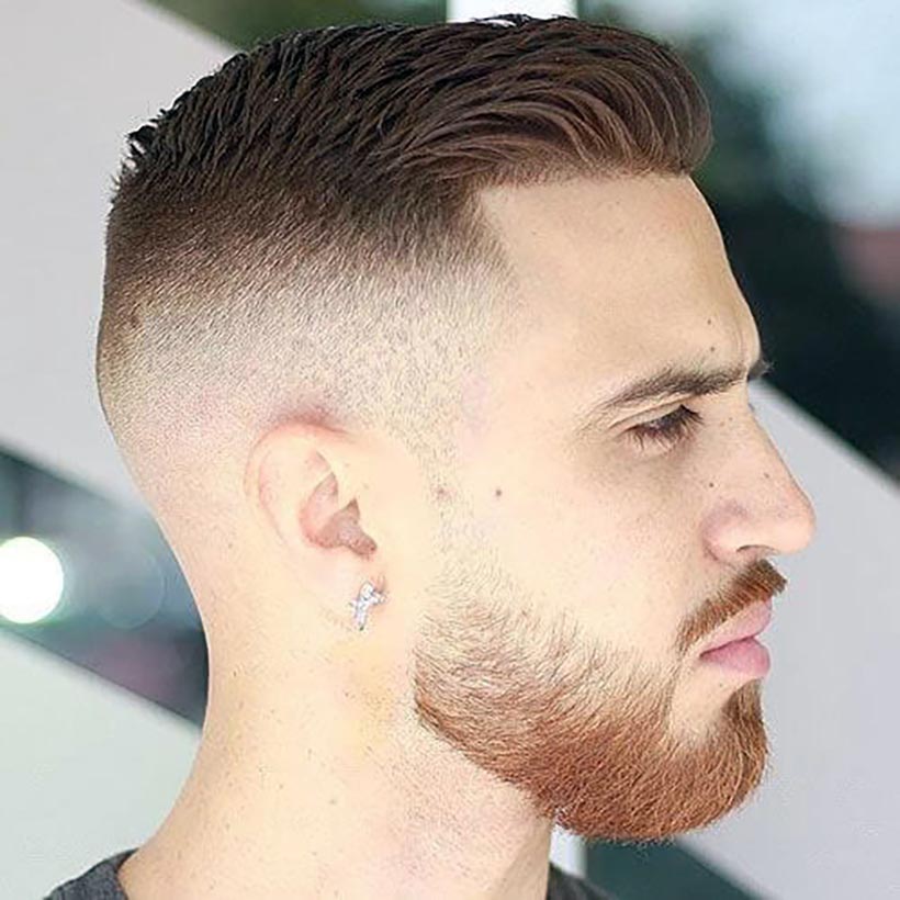 Ivy League Haircut Fade with Modern Style