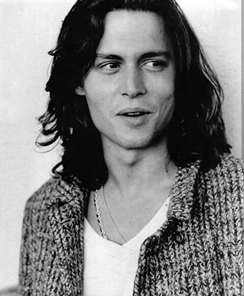 Johnny Depp Young Long Hair