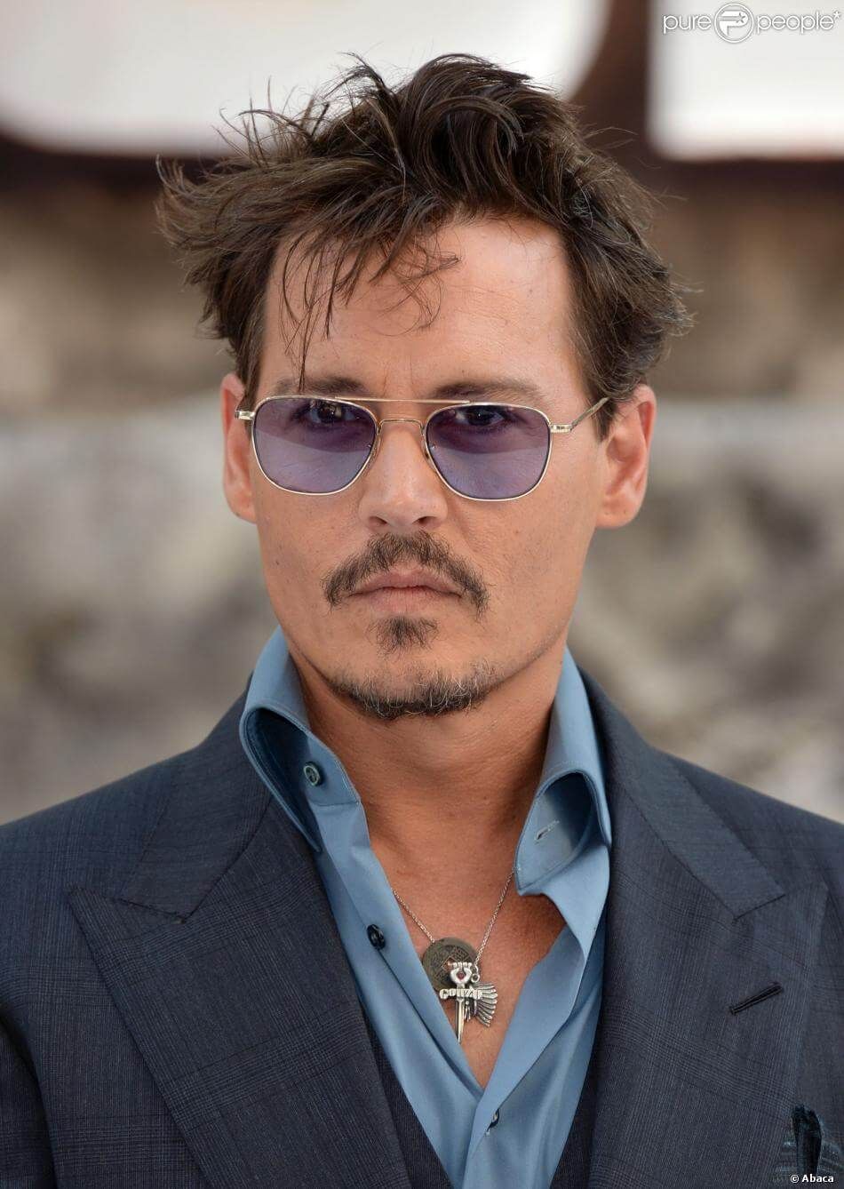 Johnny Depp short hairstyle