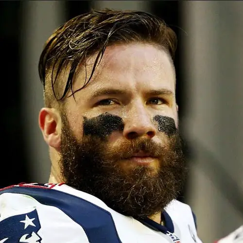 Julian Edelman Undercut beard New Level