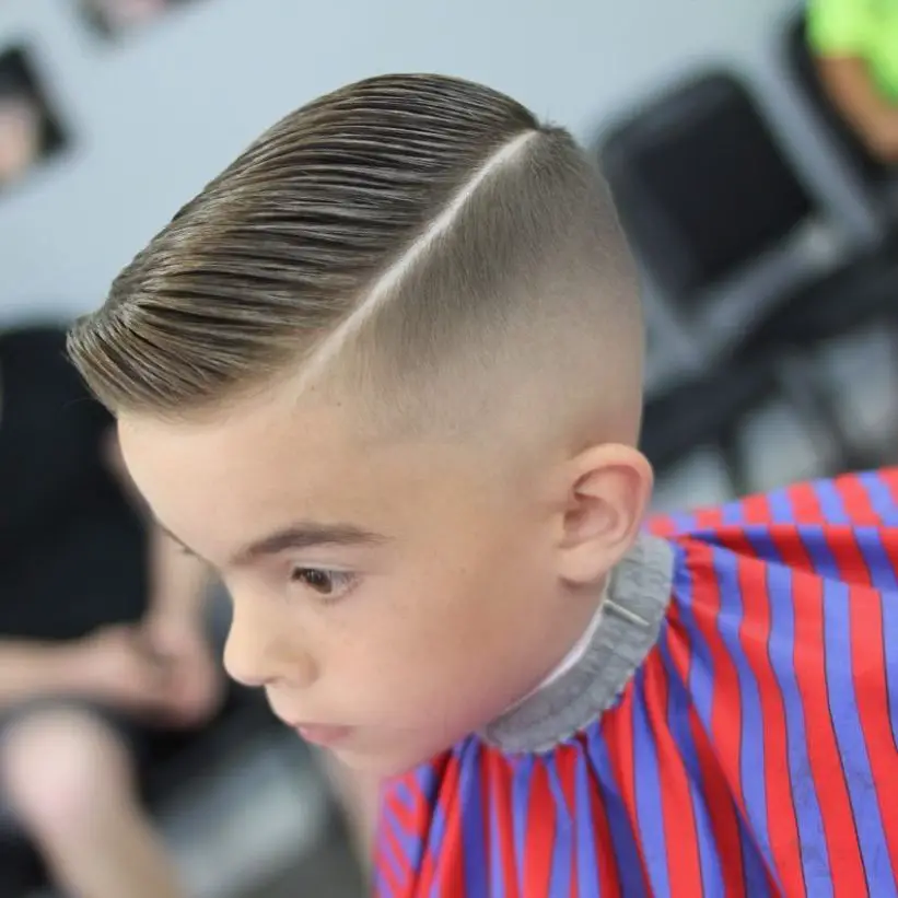 Kids Haircut comb over