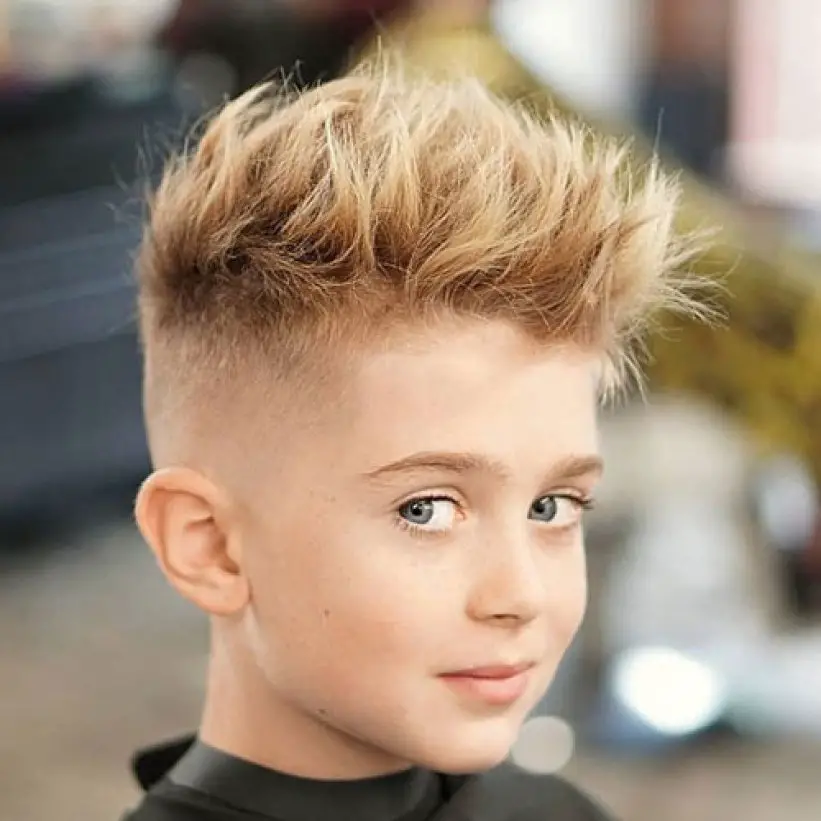 Kids Haircut spiky hair