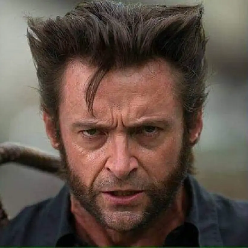 Messy Wolverine Beard Style