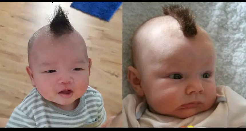 Mohawk baby boy first haircut
