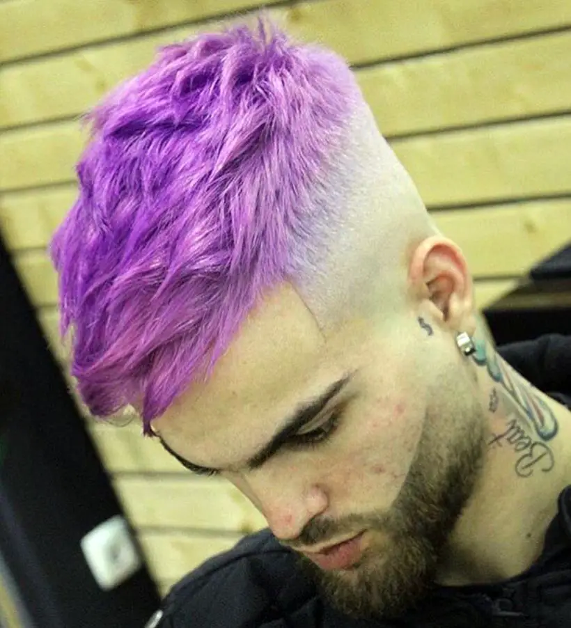 Short Purple Hair Men