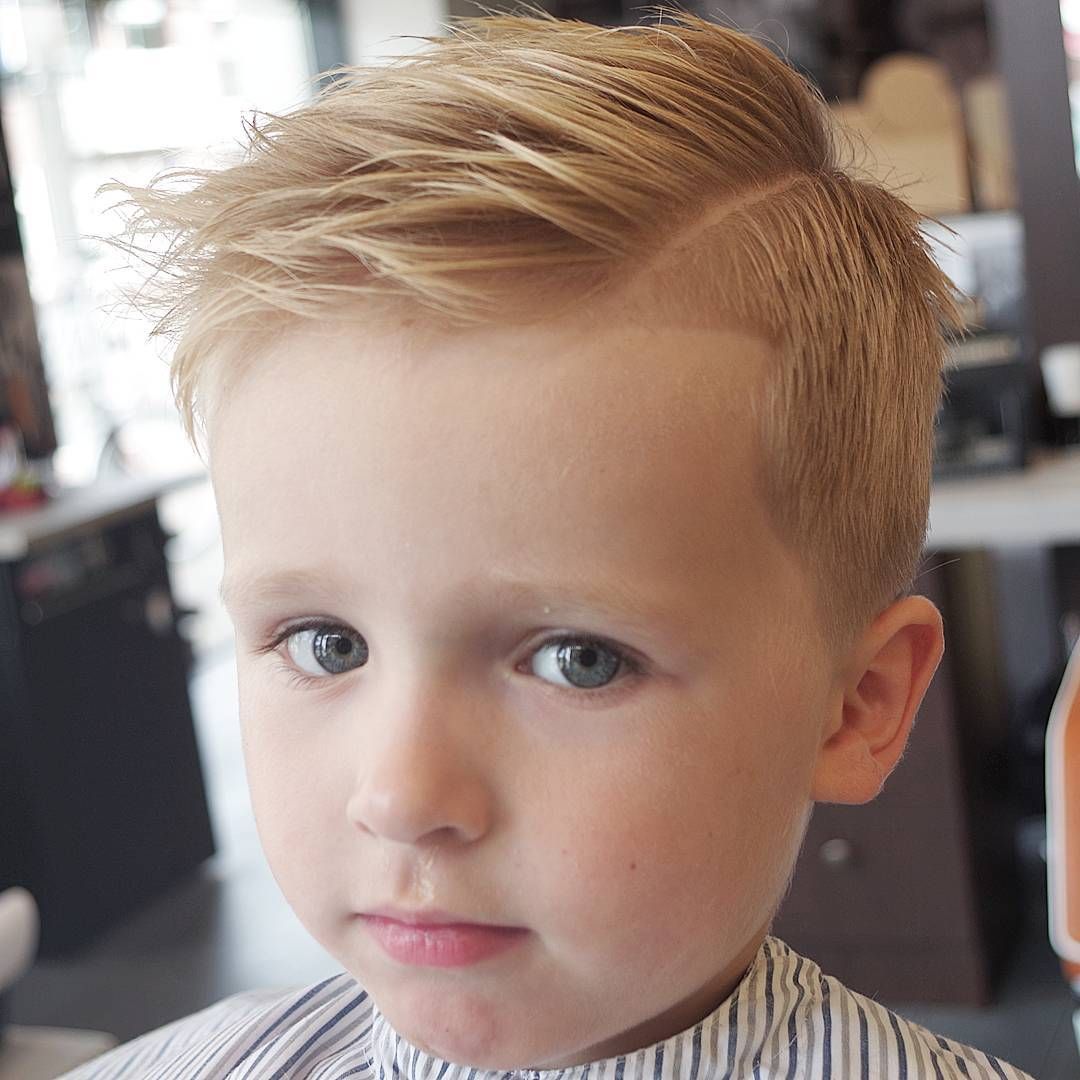 Side Part Toddler Boy Haircut