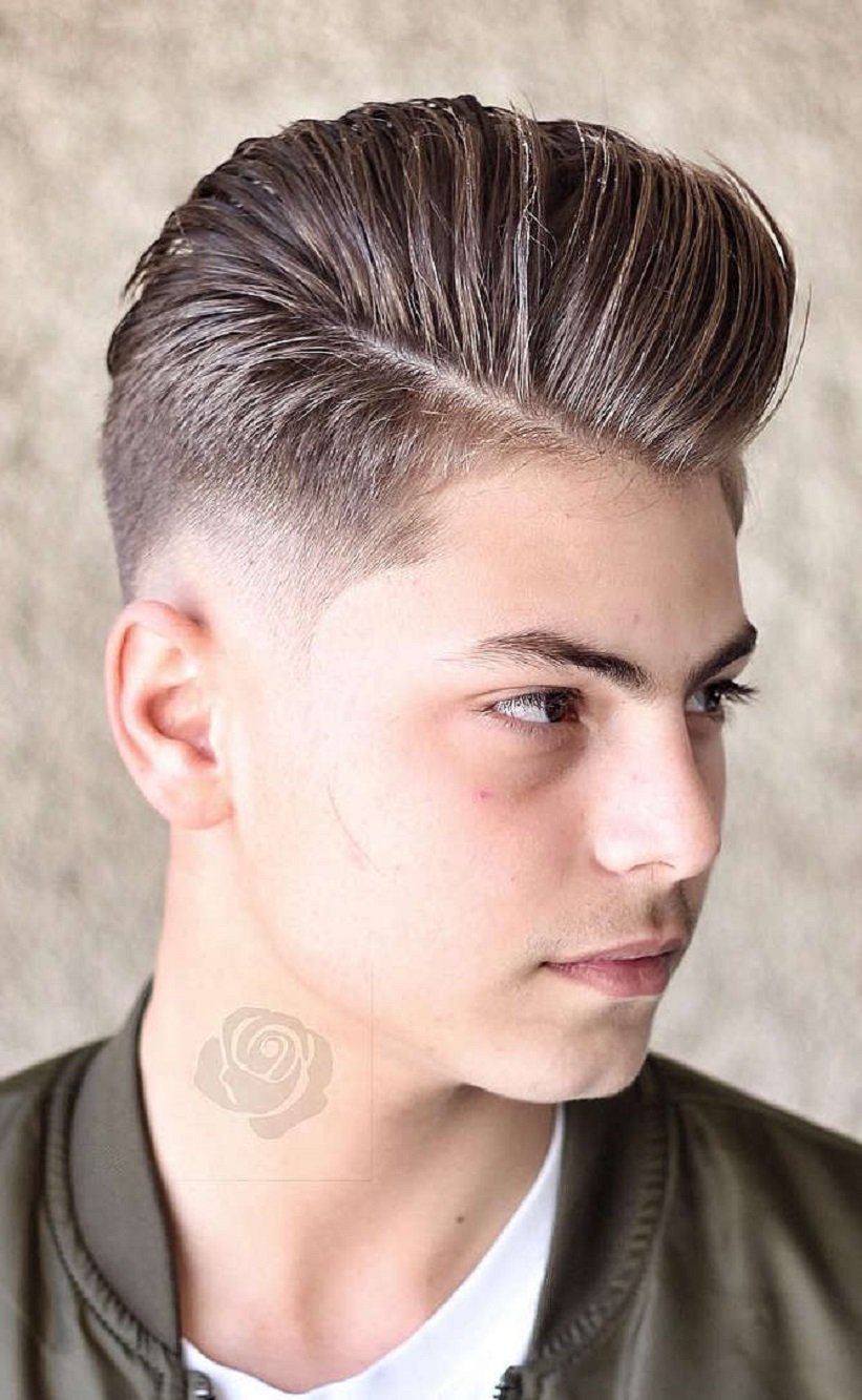 Side Tossed Hairstyles for Teenage Guys