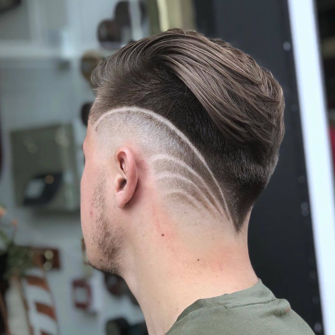 Slick Back with Shaved Sides Design