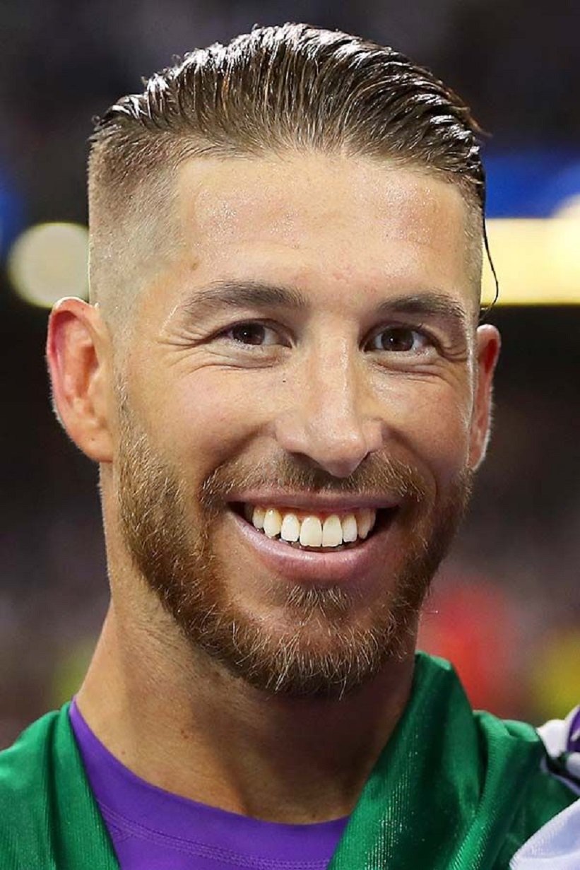 Swept Back Sergio Ramos Haircut