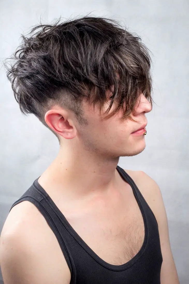Two Block Haircut Fade Edgy Style