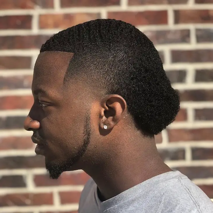 ducktail haircut black