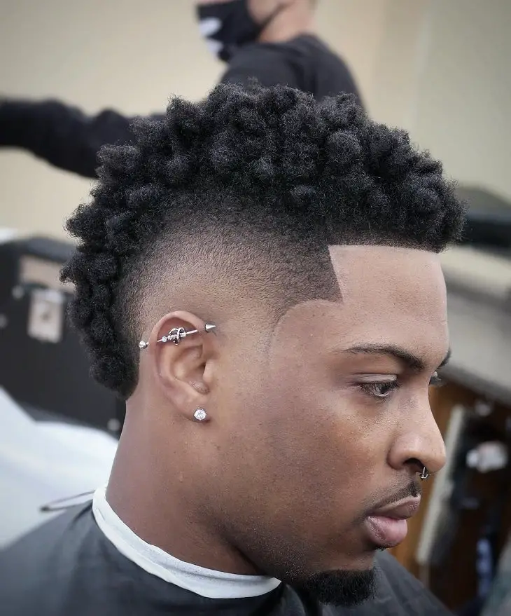 haircuts for black men mohawk