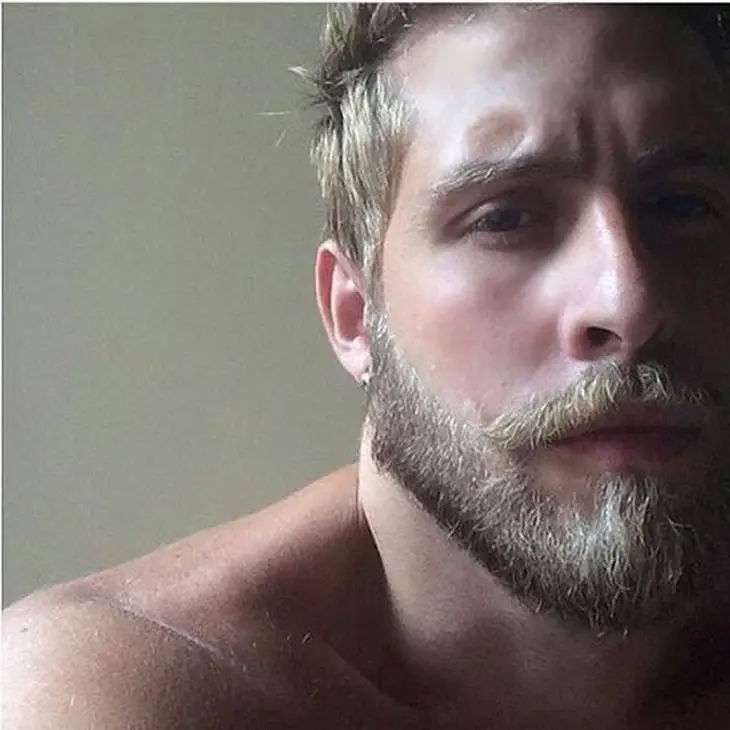 light blonde beard