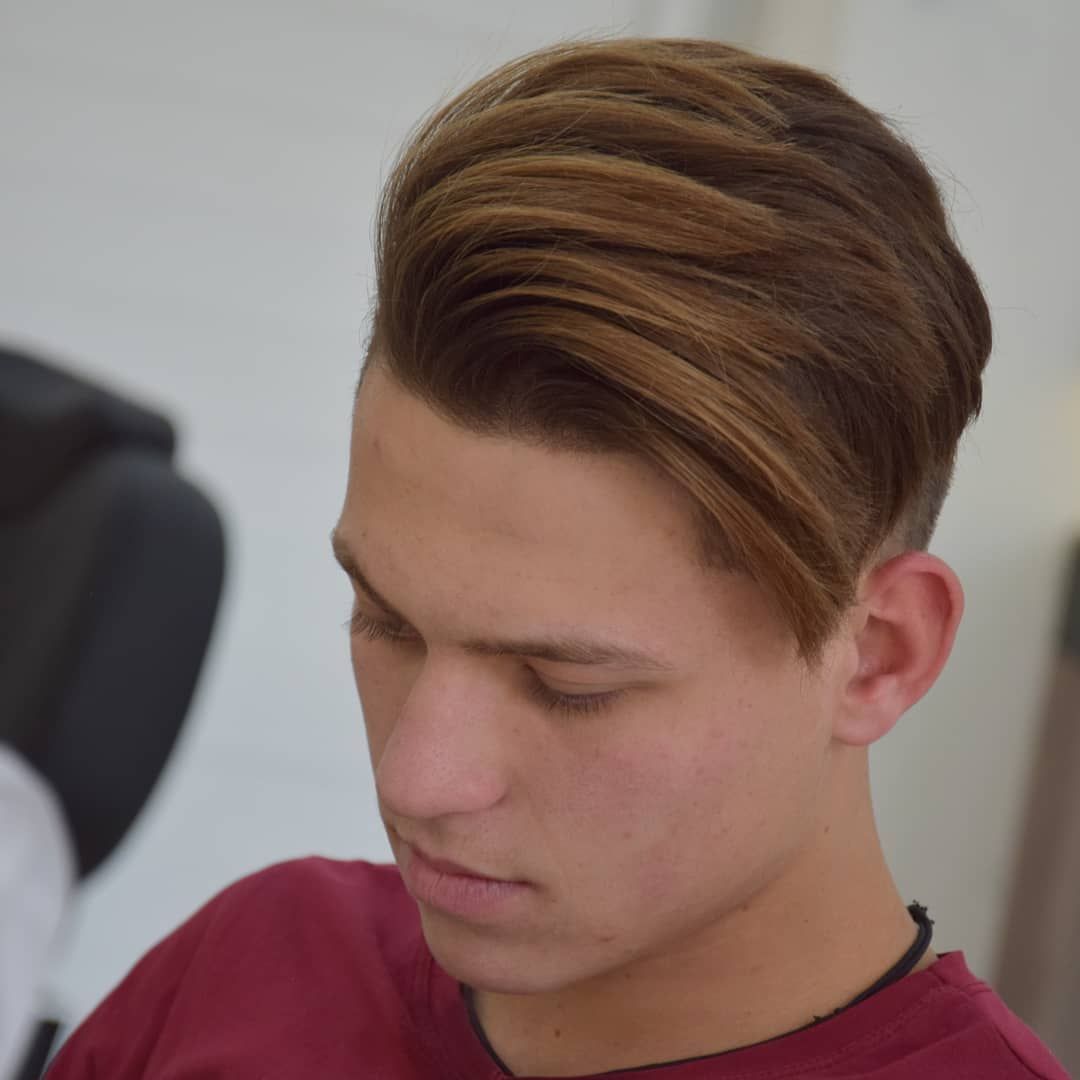 medium brown hair color for men