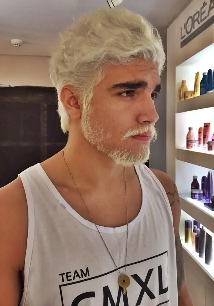 platinum blonde beard