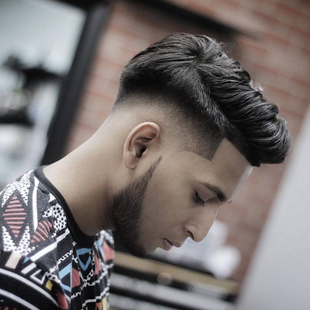 spain hairstyle with low fade