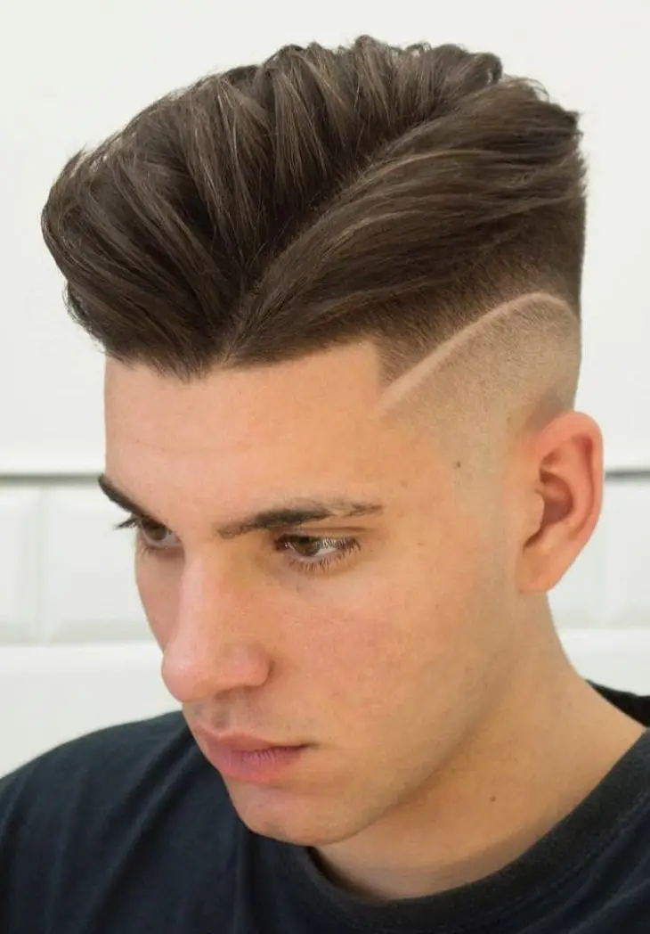 undercut side part